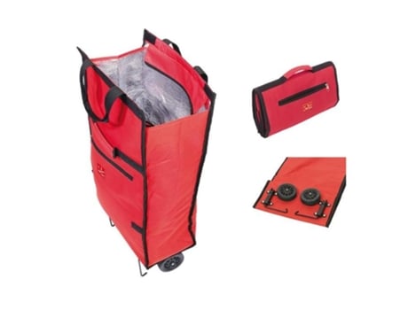 Carro compra termico 2 ruedas 30l rojo 992