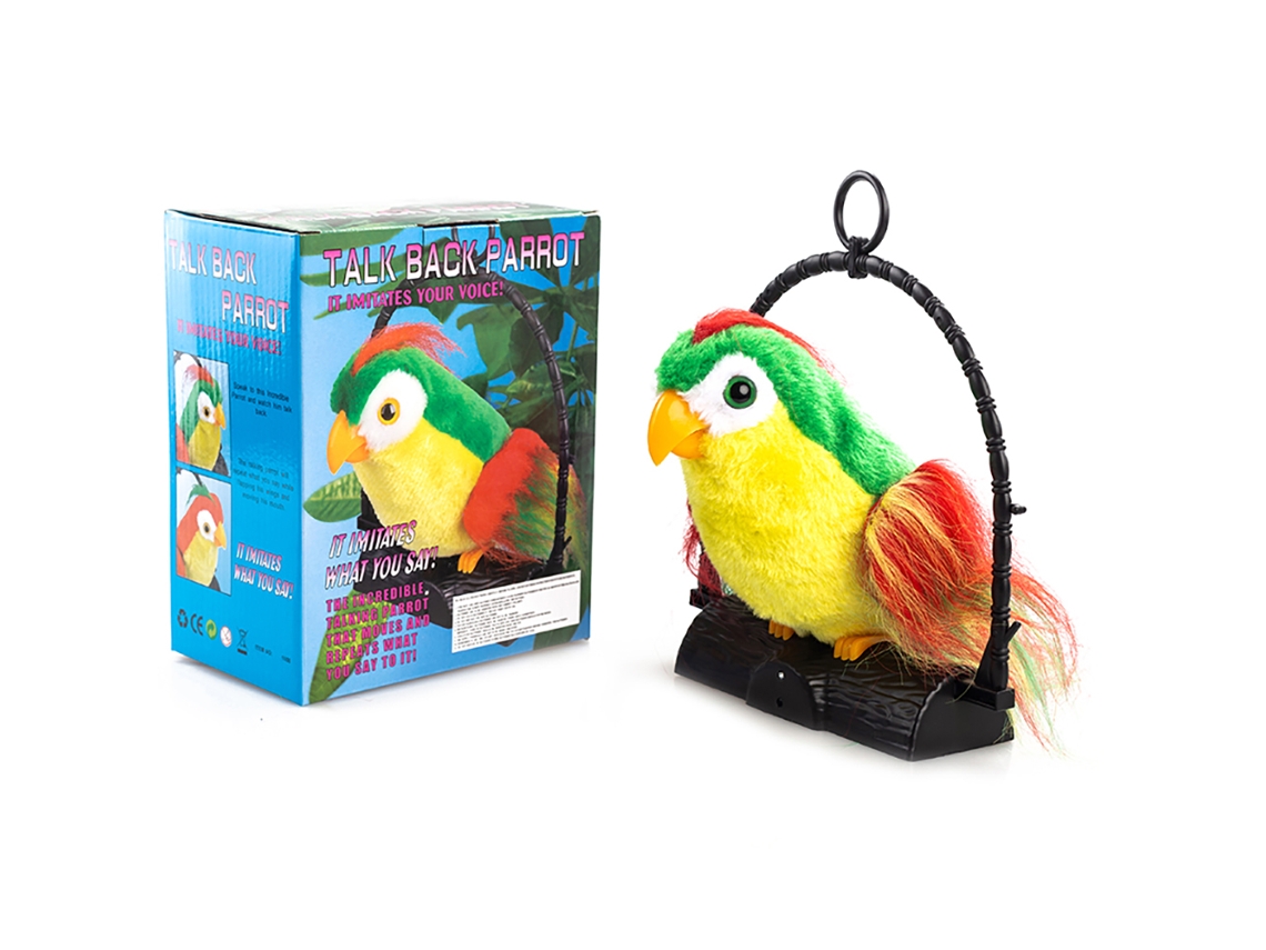 Ats-loro Parlante Repite Lo Que Dices Peluche Animal Juguete Electrónico Regalo De Cumpleaños Para Niños