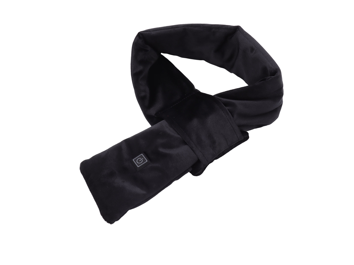 Bufanda Calentada Usb Inteligente 3 Niveles 25℃-45℃ Algodón Fibra De Carbono Para Cuello Invierno Negro