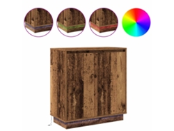 Maison Exclusive - Aparador Led Con Estante Madera Vieja 71 X 34,5 X 75 Cm