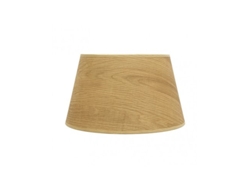 Pantalla Salma E27 Madera Clara 45dx35dx30h Conica Abierta
