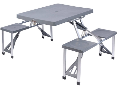 Mesa Plegable para Picnic PRO GARDEN (85,5 x 65 x 66 cm)