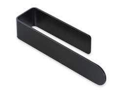 Portatoallas Sin Perforación - Bandeja De Toallas De Baño - Montaje De Pared Autoadhesivo - 23 Cm - Negro