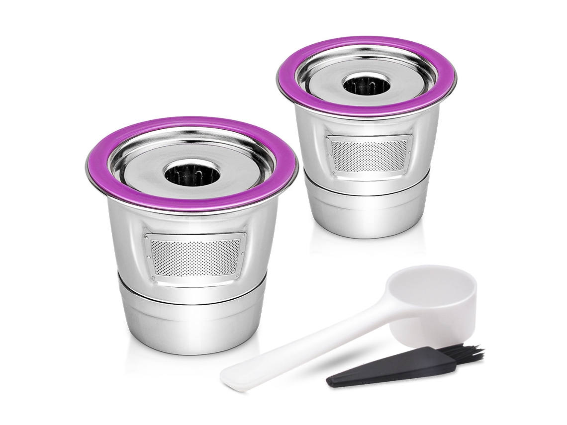 Cápsulas reutilizables K-Cup de acero inoxidable, compatibilidad universal, rellenables para cafeteras Keurig 1.0 y 2.0, filtro de café lavable ecológico.