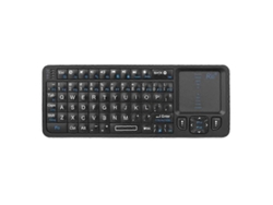 Mini teclado Bluetooth, teclado inalámbrico con retroiluminación y aprendizaje por infrarrojos, teclado portátil de 2,4 G con panel táctil Everley891