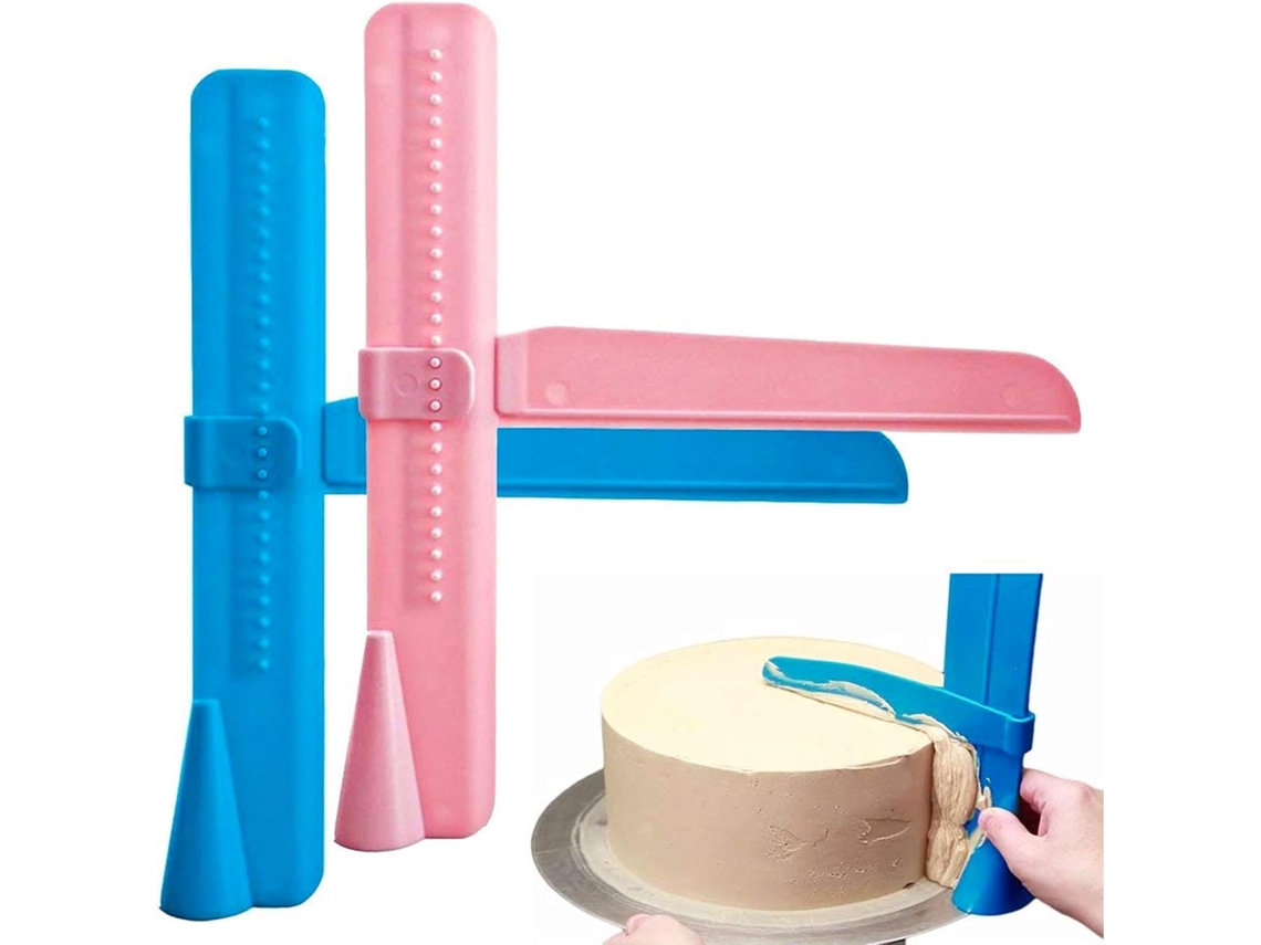 Raspador de pasteles profesional ajustable, alisador de glaseado, herramienta de repostería para principiantes y profesionales con diseño ergonómico y raspador.