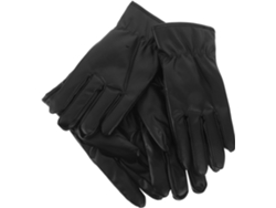 Juego de 2 pares de guantes térmicos unisex de piel sintética con forro de lana, ideales para ciclismo - Slowmoose