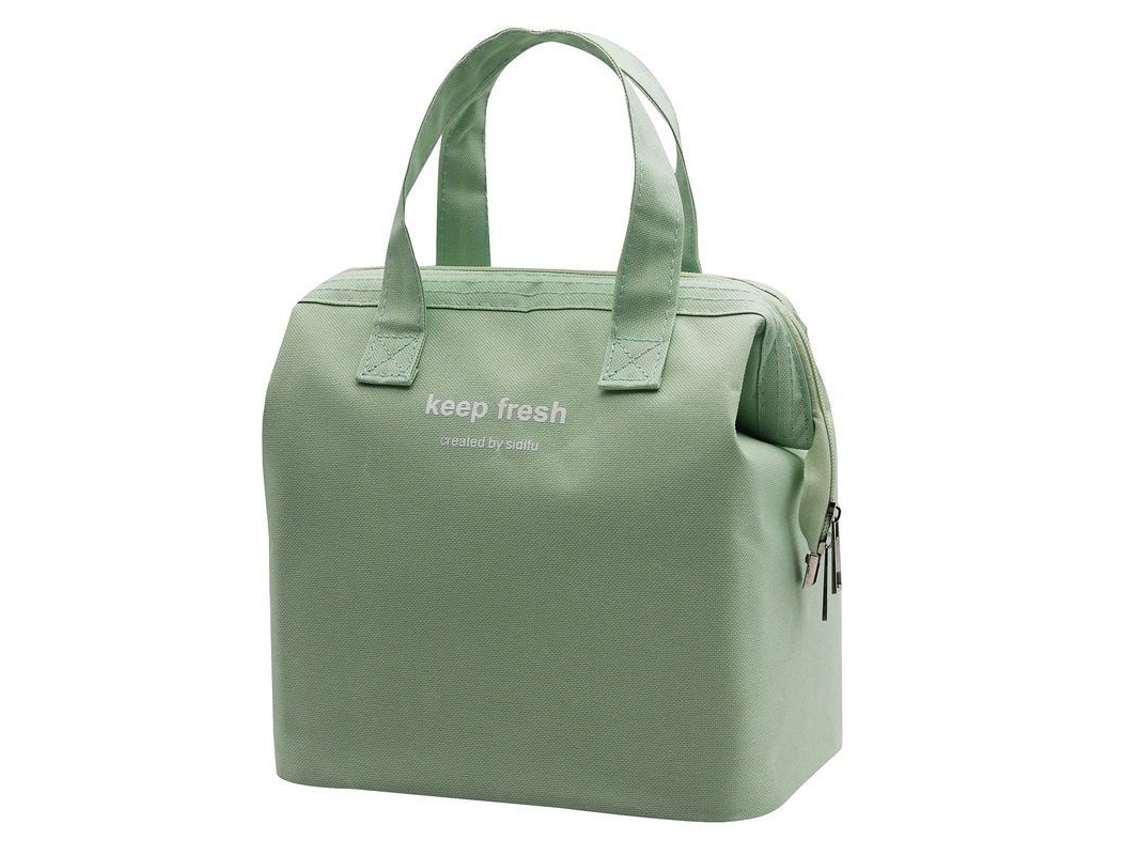 2026da-bolsa De Almuerzo Aislada Estilo Simple Para Portaalmuerzos Cooler Tote De Color Verde