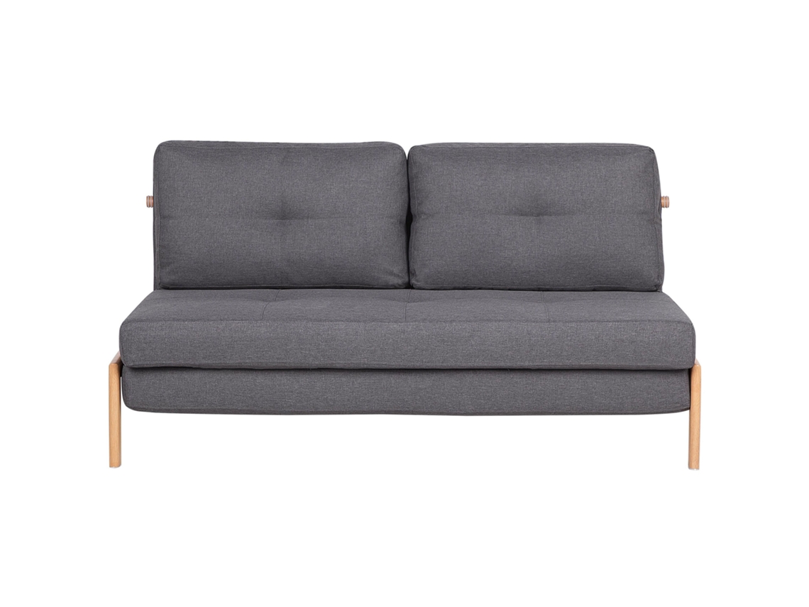 Sofá cama BELIANI Edland de Poliéster Gris 152x92x76