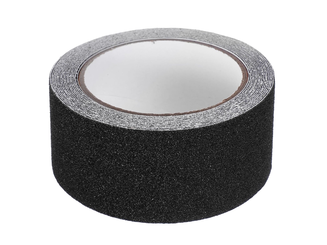 5 5 Cinta De Advertencia Autoadhesiva Antideslizante De Pvc Negra (cm X Mm)