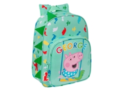 Mochila Escolar PEPPA PIG George (Menta - Poliéster 300D)