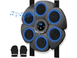 Máquina De Boxeo Chrui Inteligente Con Bluetooth, Música Y Guantes De Boxeo (negro)