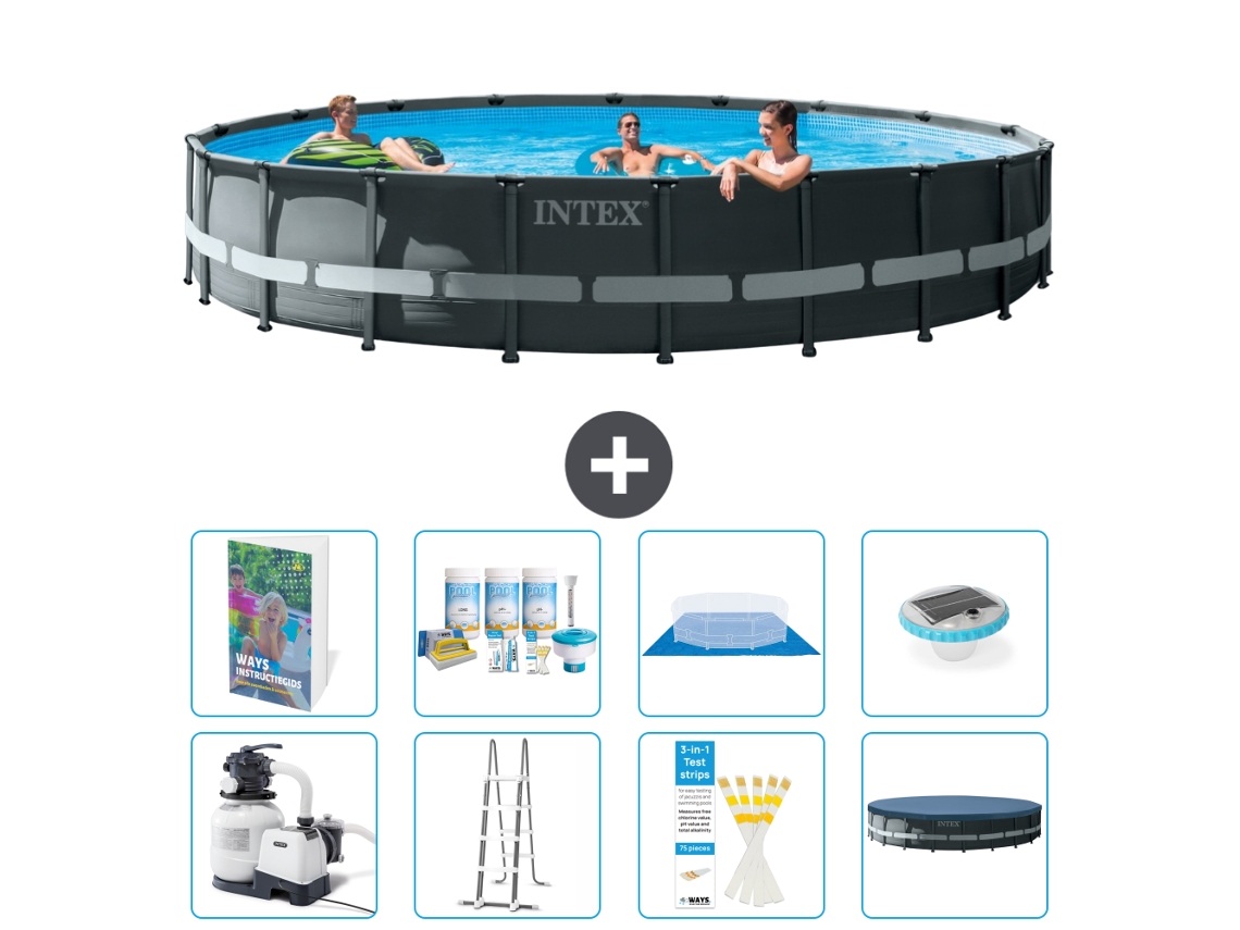 Piscina redonda Intex Ultra Xtr - 610x122 cm - 9 piezas S576