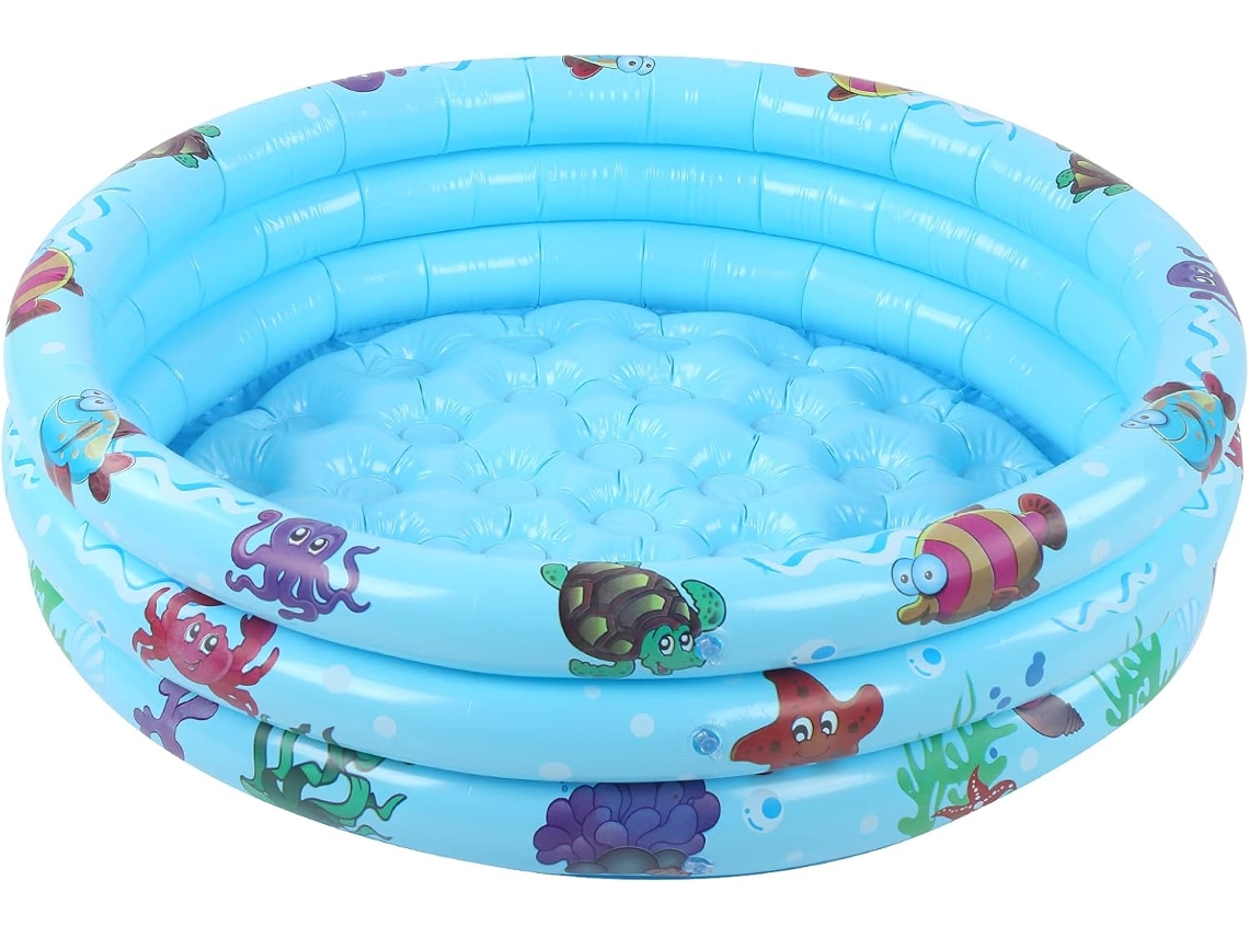 Piscina Inflable Redonda Para Interiores Y Exteriores, De Juegos Azul 90 Cm/35,4 Pulgadas,