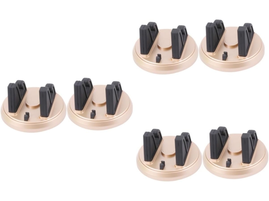 6 Piezas De Base Giratoria De 360° Para Teléfonos De Coche Y Soportes Para Teléfonos Móviles