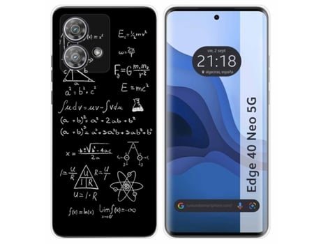 Funda Diseño Formulas para Motorola Edge 40 Neo 5G TUMUNDOSMARTPHONE Silicona Multicolor