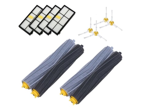 12 piezas de accesorios para Irobot Roomba 800 900 Series 800 870 880 980, Kit de rodillo de filtro de cepillos de repuesto