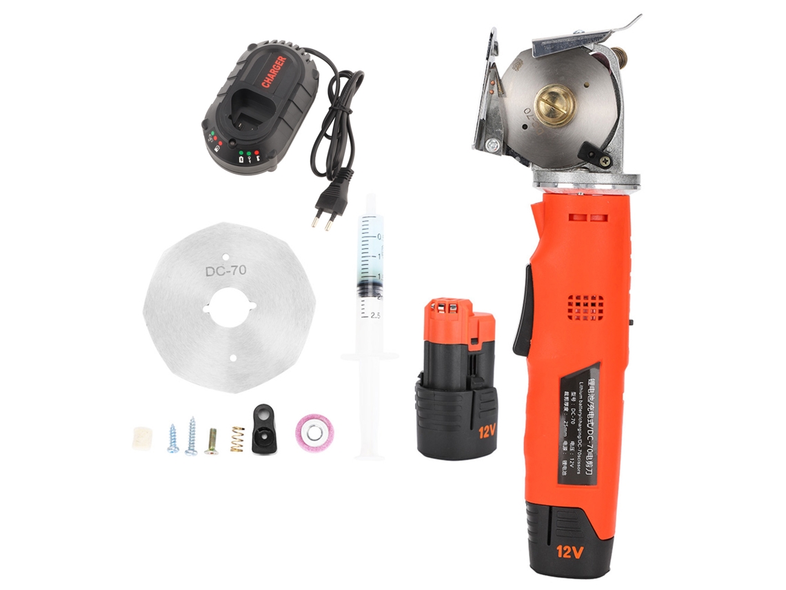 NEVEANCE Cortador Eléctrico Automático de Tela Tijeras para Corte de Ropa Enchufe UE 100-240V