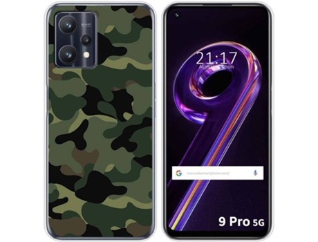 Carcasa para Realme 9 Pro 5G TUMUNDOSMARTPHONE Dibujos Camuflaje Multicolor