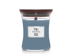 Vela perfumada Woodwick Clessidra Medium Tempest, cera de madera maciza, 275 g