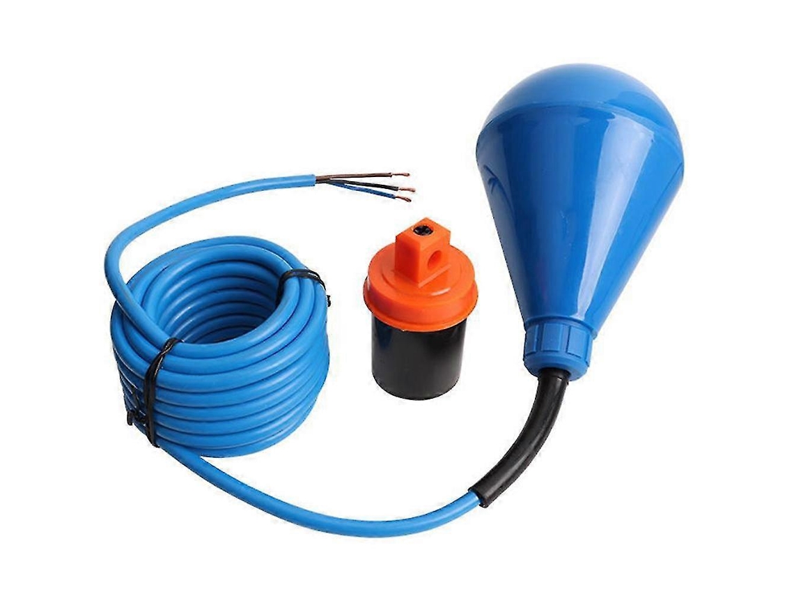 Interruptor de flotador de alta resistencia, compatible con aguas residuales, sólidos suspendidos y líquidos viscosos (longitud de línea de 4 metros)