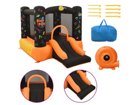 Castillo hinchable con tobogán PVC 210x280x170 cm HAPPY HOP