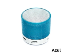 (azul) Mini Altavoz Bluetooth Altavoz Inalámbrico Led Portátil