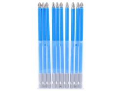 10 Piezas Brocas Destornillador Ph2 150mm Acero Aleación S2 Antideslizante Magnético Fuerte