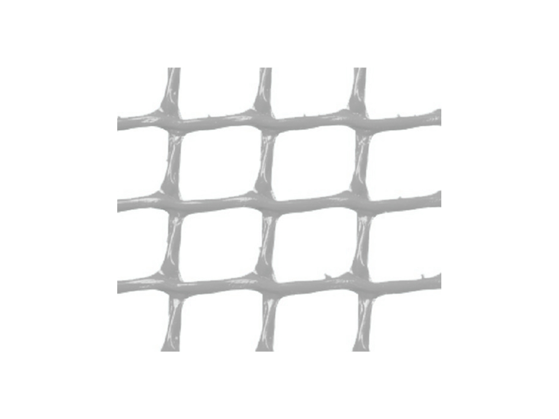 MALLA PLASTICA CUADRADA 1x1 cm GRIS 1x25 m