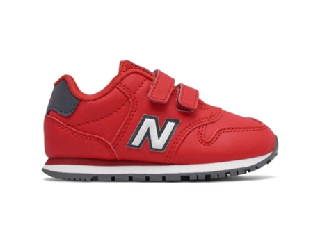Zapatillas de Niño NEW BALANCE Rojo Velcro Tênis Blanco (21)