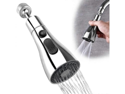 Grifo De Cocina Con Boquilla Giratoria 360 Grados, 3 Modos De Flujo, Adaptador Desmontable Y Material Abs Resistente
