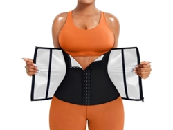 Cinta Lombar Eifson Cintura Sudor Con Efecto Termogénico Talla Xl (plateado)