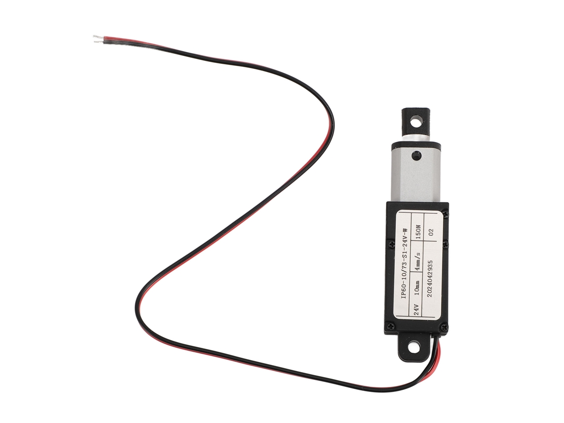 Mini Actuador Lineal Eléctrico De 10 Mm, 150 N, 4 Mm/s, 24 V Cc, Seguro Y Duradero, Con Interruptor De Límite.
