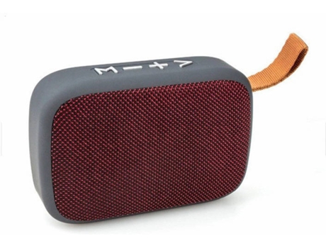 Altavoz Bluetooth GETEK G2 (3W - Autonomía: 1-2h - Rojo)