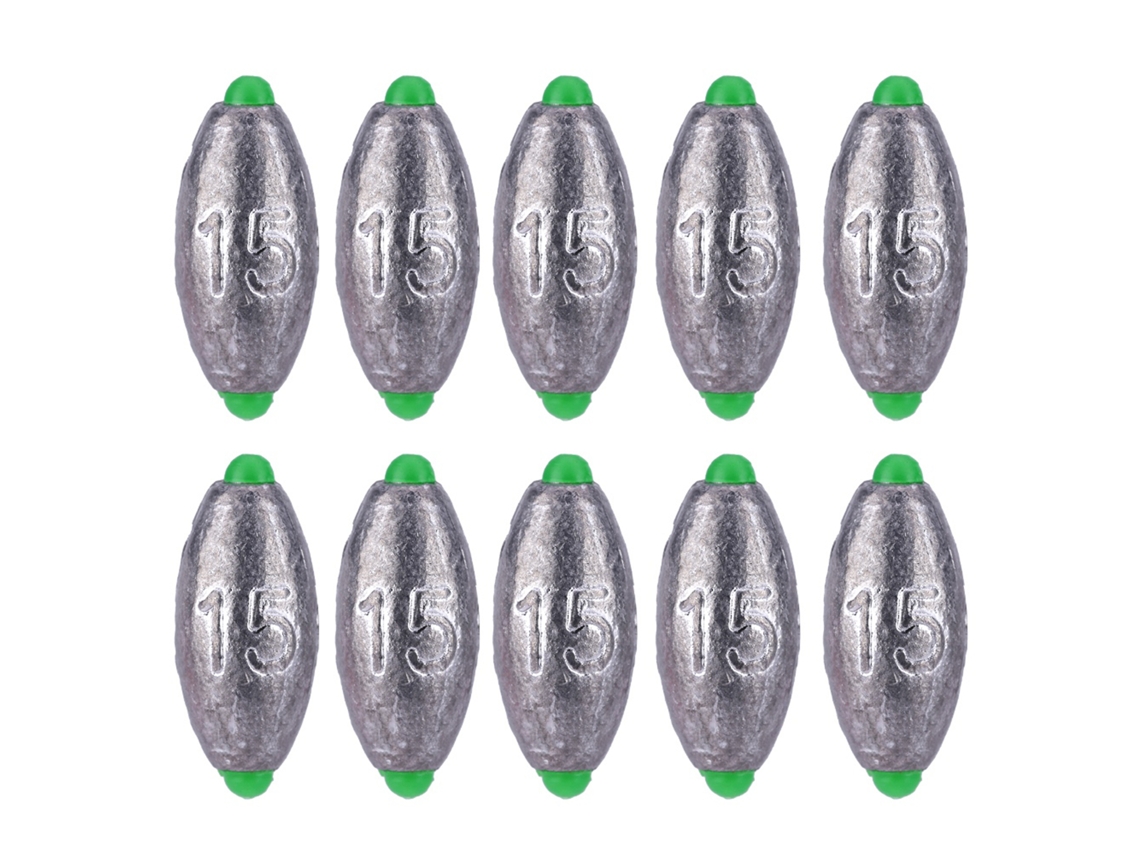 10 Plomos De Pesca De 5 Tamaños, Accesorio De Pesca Extraíble, Kit De Pesca