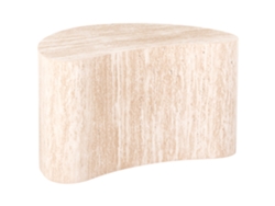 Mesa De Apoio Beliani Bilpa De Mdf Creme 35x57x33