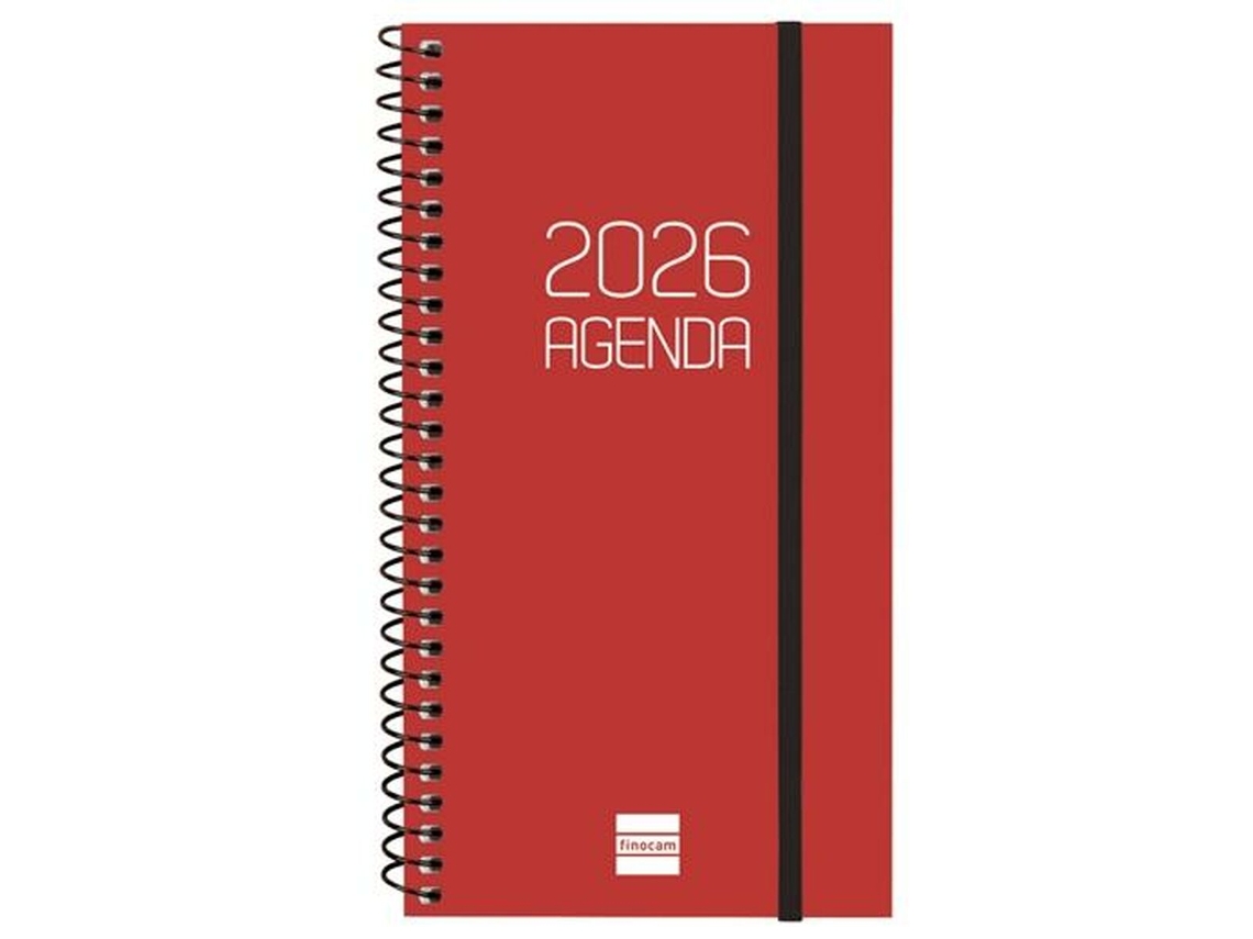 Agenda Finocam Marrón Rojizo Opaco 9,4 x 17,1 cm 2026