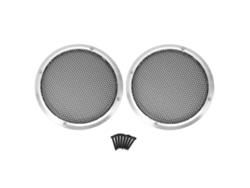 2 Rejillas Protectoras Redondas Universales De Metal Para Altavoces De 169 Mm, Color Plata, Para Coche, Cine En Casa Y Barco.