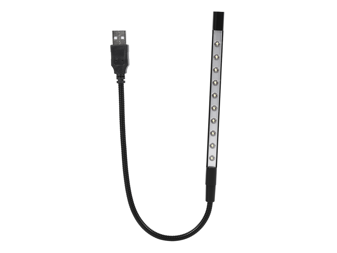 MEOIRUERY Luz LED de Lectura Flexible Mini USB 5V para Teclado de Ordenador, Portátil, PC Negro