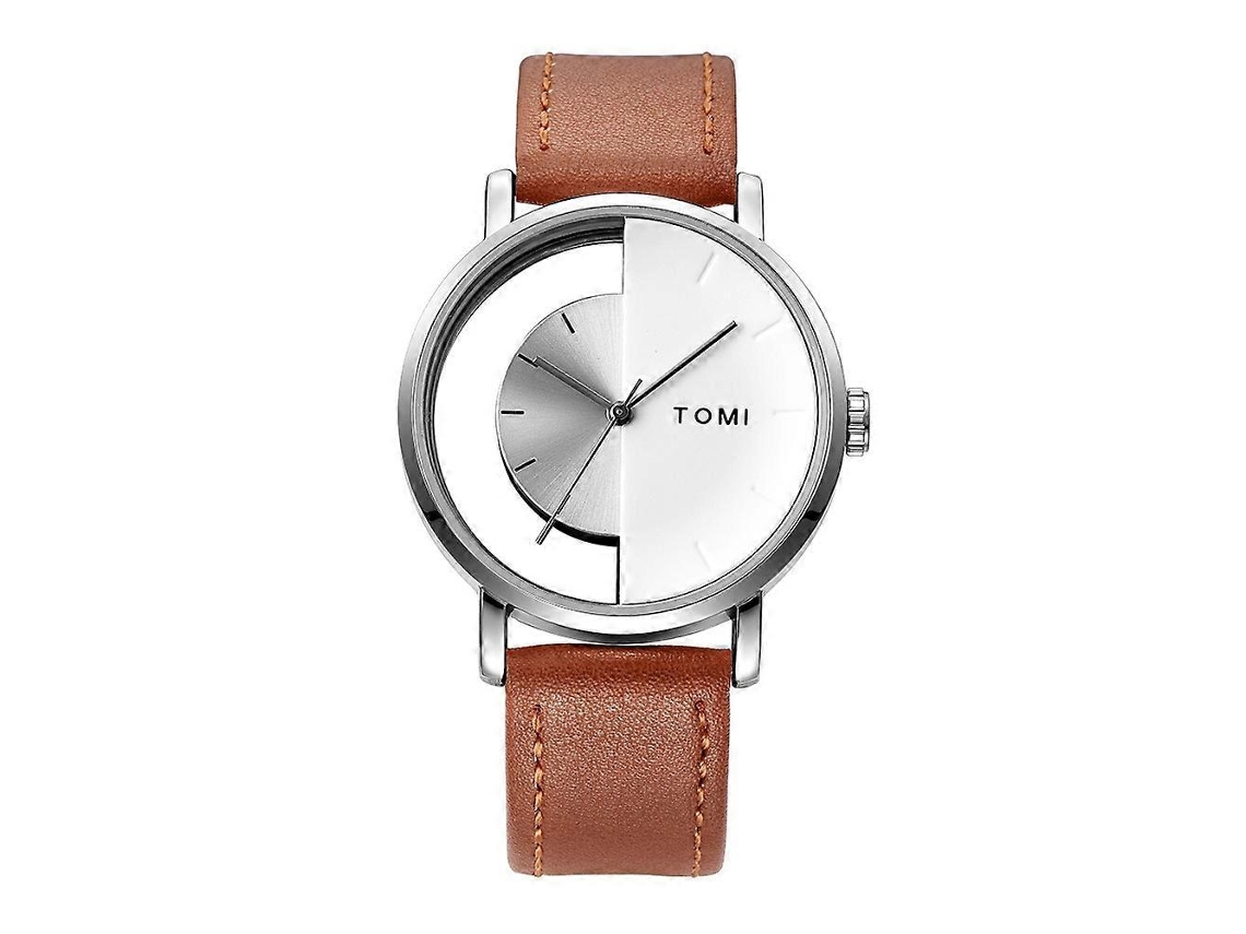 Reloj de cuarzo unisex Tomi T080 con diseño hueco y semitransparente Hengrongshen