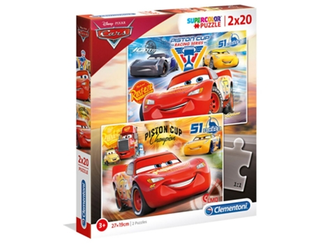 Puzzle 2D CLEMENTONI Quebra-cabeça peças cars