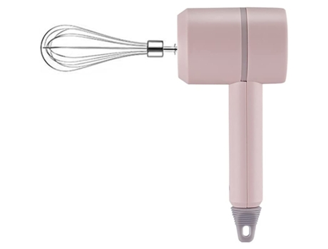 Batidora Recargable para Repostería 1200mAh, Plástico ABS y Acero, Varillas de Batir y Montar, Perfecta para Mezclar y Hornear - Rosa KLACK