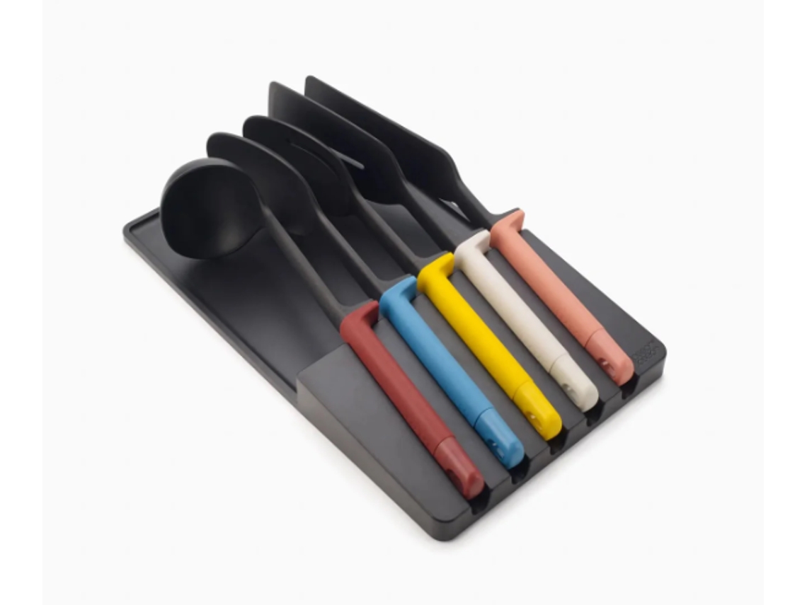 Juego de utensilios para cajones Joseph Joseph Elevate de 5 piezas: Utensilios compactos y funcionales con un innovador diseño que ahorra espacio.