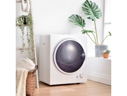 Secador escape 2,5 kg, pared, timer 200 min, filtro doble, calefacción PTC, tambor inoxidable, protección sobrecalentamiento, 65°C