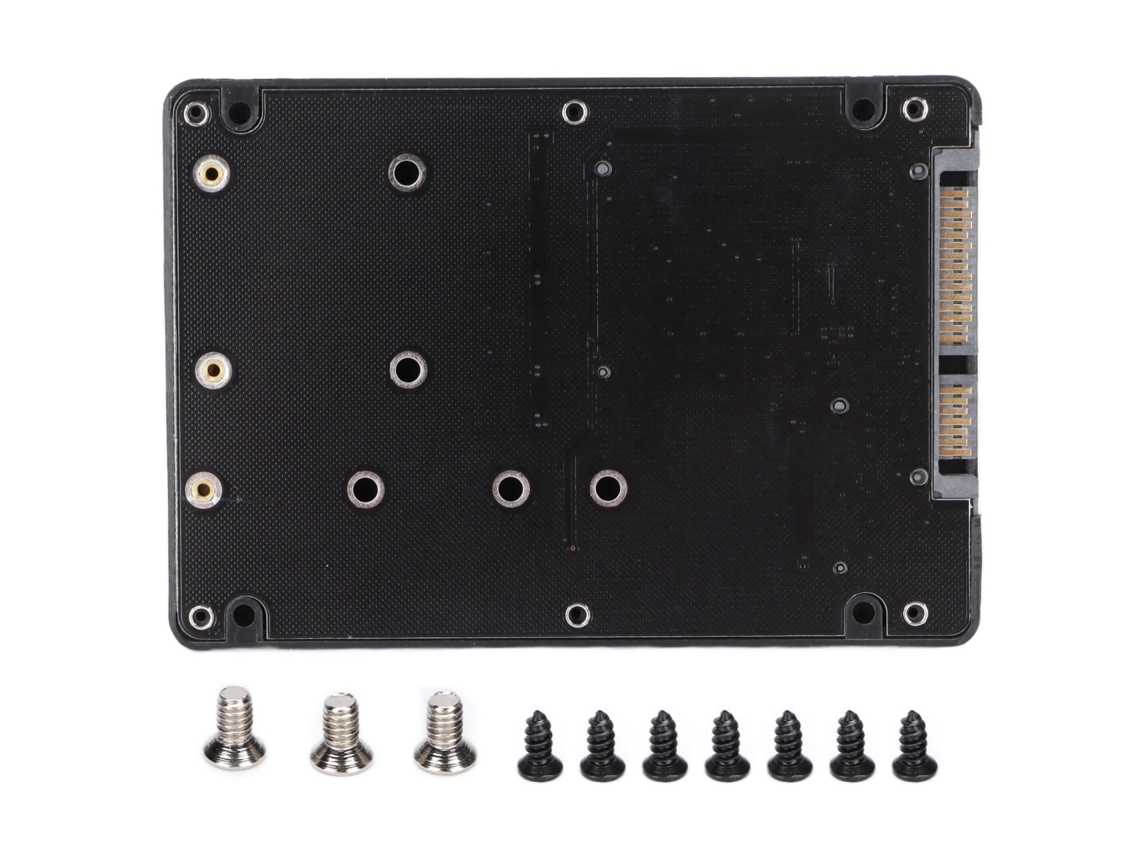 Caja De Adaptador Convertidor 2 En 1 M.2 Bkey Ngff Msata A Sata3.1 Ssd