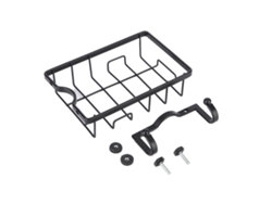 Estante De Drenaje Para Cocina, No Requiere Perforación, Estante De Almacenamiento Para Grifo Con 5 Ganchos, Negro