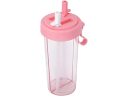 Botella De Agua Portátil De 600 Ml Para Uso Doble, Ideal Para Viajes, Deportes Y Agua Para Niños. Rosewell
