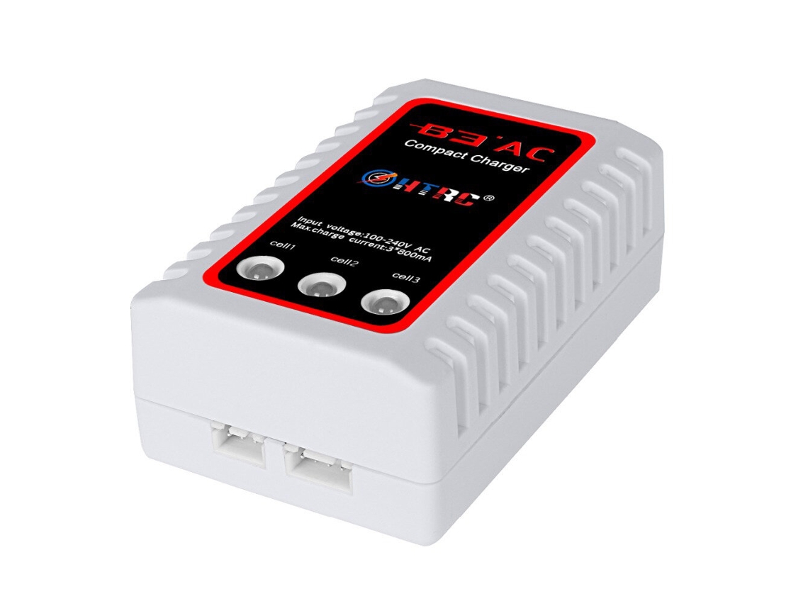 Cargador de equilibrio RC HTRC B3AC de 3800 mA para baterías de polímero de litio de 2,3 s