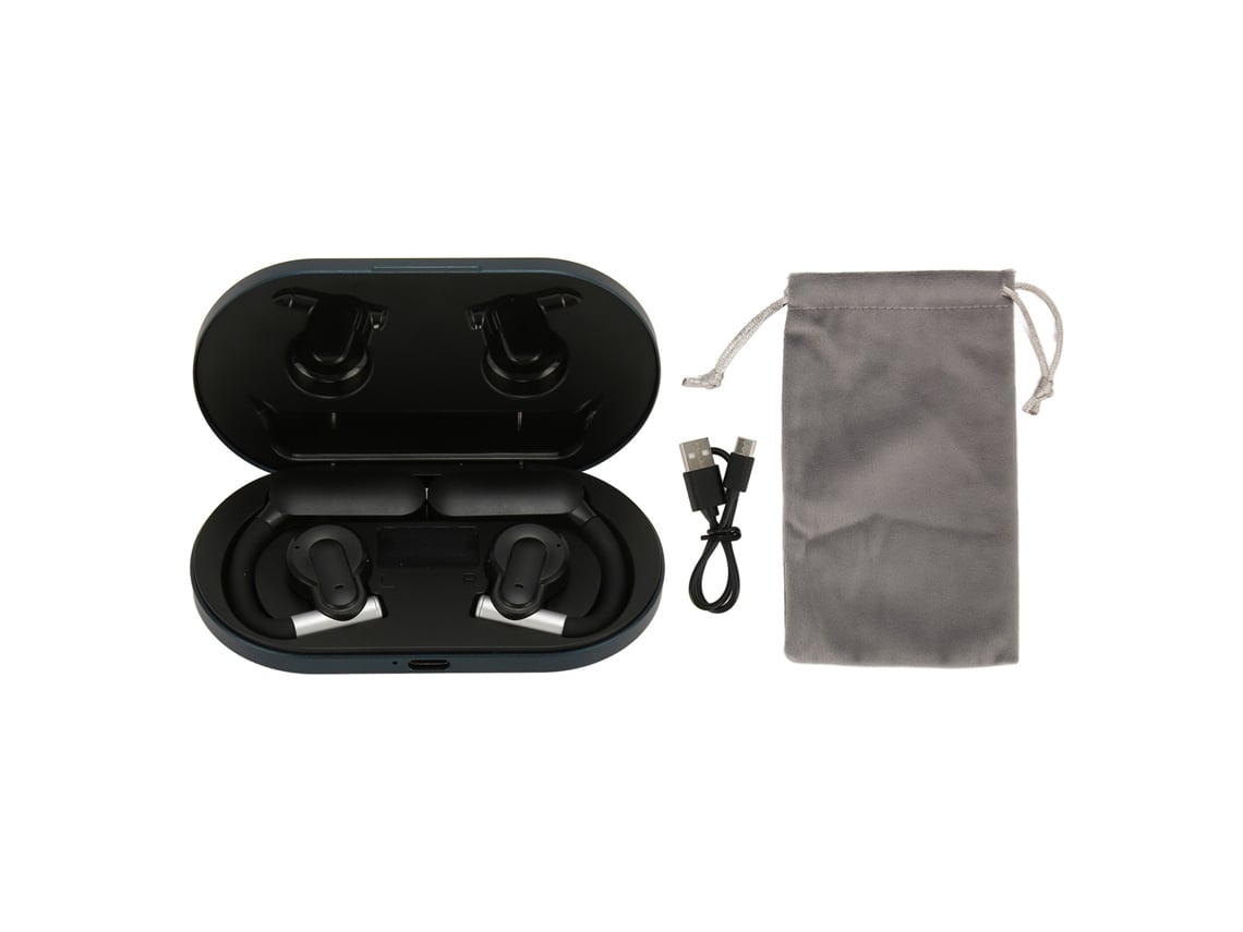 Auriculares Inalámbricos Bluetooth 5.3 Con Cancelación De Ruido Y Diseño Transpirable, Color Azul Oscuro.