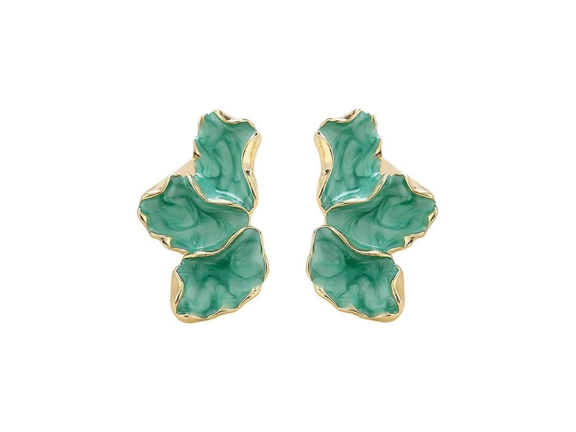Pendientes De Mujer Con Forma De Pétalo, Decorados Con Madera De Arce Suave, Antideslizantes, Ligeros Y De Aleación Duradera.